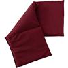 Giraffenland Cuscino termico riscaldabile con 3 compartimenti 50x20cm - semi di grano - borgogna - utilizabile caldo o freddo