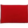 Giraffenland Cuscino riscaldabile bio con semi di grano bio e segale bio, 30x20cm, Riempimento bio & Tessuto bio rosso - Riscaldabile al forno o microonde - 30x20cm, grano bio e segale bio 800g