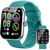 Jugeman Smartwatch Uomo Donna Chiamate Bluetooth, 1.96'' Orologio Smartwatch con Cardiofrequenzimetro/Contapassi/Sonno/SpO2, 113+ Sportive Smart Watch IP68 Impermeabile Fitness Tracker per iOS Android