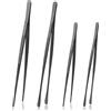 pesutei Pinzette da cucina 4 pezzi, pinzette da cucina in acciaio inox 25/30 cm, pinzette lunghe da cucina per cucinare, arrostire, barbecue e frutti di mare pinze da cucina