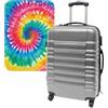 WELL HOME MOBILIARIO & DECORACIÓN Set di valigie 64 x 45 x 28 cm con custodia protettiva 'Fluor', multicolore, Valigie con 4 ruote e custodia protettiva