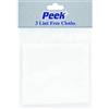 Peek PK3900 Panni senza pelucchi (3), bianchi, 300 mm x 300 mm, durevoli, riutilizzabili, in microfibra antigraffio per una pulizia senza striature, ideali per vetri, specchi, elettronica e superfici