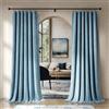 Beauoop Tende in velluto blu lago, lunghe 213 cm, 2 pannelli, per camera da letto e soggiorno, morbide, lussuose, oscuranti, isolate termicamente, insonorizzate, con tasca per asta, tende per finestre