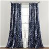 Lush Decor, Set di tende oscuranti a pannello per finestra, motivo foresta blu navy, per soggiorno, sala da pranzo, camera da letto (coppia), 241,3 x 132,1 cm