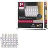 Paulmann 70549 - Striscia LED MaxLED 500, luce bianca calda, 2,5 m, 15 W, 1375 lm, 2700 K, IP44, dimmerabile, colore argento e plastica