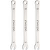 QUARKZMAN 3pz Chiave a Combinazione Sottile Metrica 5mm 6 Punti Terminata a Scatola 15 Gradi Offset Estremità Aperta in Acciaio Inossidabile, Tono Argento