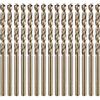 QUARKZMAN Set 15pz Punte Elicoidali Cobalto M35 da 3,4mm Acciaio Alta Velocità per Trapano Metrico Lunghezza Totale 70mm per Foratura e Taglio Attraversare Metalli Duri Acciaio Inossidabile