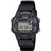 Casio W-220H-1AV - Orologio digitale da donna, serie W-220, cronometro 1/100 secondi, timer, luce LED, WR 5 bar, cinturino in resina