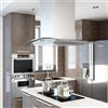 CIADAZ Cappa a Isola 90 cm in Acciaio Inossidabile 756 m³/h LED,Cucina e pranzo,Elettrodomestici,Cappe da cucina-50664