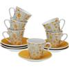 VERSA Set di Tazze con Piatti Clivia Porcellana - Marca EAN: 8420327570895