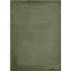 -LUXOR- living Tappeto in pelliccia sintetica Coste per camera da letto, ideale per la camera da letto, comodo tappeto in pelliccia di agnello, 80 x 150 cm, verde scuro