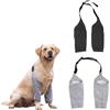 FINELYCR Tutore per Gomito del Cane, 2 Pezzi Protezione Gomiti per, XXL Ginocchiereper Cani, Nero e Grigio con Gomitiere in Rete per Proteggere Le Articolazioni e Le Ginocchia del Cane