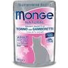 Generic MONGE UMIDO GATTO NATURAL BUSTE TONNO GAMBERETTI - OFFERTA - 6 BUSTINE DA 80GR