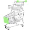 Toyvian mini carrello della spesa carrello del supermercato in miniatura mini spesa carrello per shopping cart carrello del supermercato giocattolo piccolo carrello della spesa lega Green