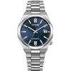 Citizen Tsuyosa NJ0200-50M - Orologio meccanico automatico, unisex, 37 mm, in acciaio inox, quadrante blu, vetro zaffiro