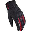 LS2 70021W0032M Guanti Moto Jet 2, Donna, Nero/Rosso, M