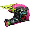LS2, Casco Moto Cross Bambino FAST II MINI GORILLA Gloss Purple, M