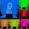 BIRBANN Luce Notturna Bambini Gabby, Lampada Camera da Letto Dollhous, 3D LuceNotturna LED, Regali Compleanno per Ragazza, Ragazzo