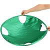 Tiardey Cesto per biancheria pieghevole da 21 pollici, raccoglitore di vestiti rotondo, piccolo cesto per biancheria pop-up, cesto per biancheria portatile (verde)