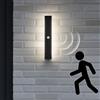 ANKBOY Lampada da parete con sensore di movimento, per esterni/interni, lunga 40 cm, con sensore di movimento, a LED, impermeabile, IP65, moderna, per esterni, per villa, ingresso, terrazza, colore
