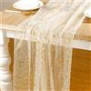 BSITSSS Runner Da Tavolo Oro 75 x 400 cm, Runner Tavola Foglia D'oro, Elegante Runners per il Tavolo Decorazione Da Tavolo per Decorazioni Matrimonio Compleanno Natale