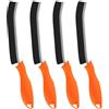 TQRR Spazzola per Pulire Fessure, Spazzola Fughe, Spazzola Fine Brush Pulizia, Multifunzionale Spazzola Per Pulizia Di Gap Per Cucine, Casa, Doccia, Bagno, Finestra (4, Arancione)