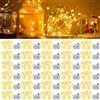 WIYETY Catena Luminosa LED a Batteria - 2m 20 LED Mini Luci Con Tre Modalità per Feste, Matrimoni, Natale - 30 Pezzi Filo di Rame