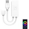 aixi-SHS WiFi Controllore LED RGB 4 Pin USB DC5V, Controllo Remoto via APP Tuya, Luce Dimmerabile, Controllore di strisce LED compatibile con Alexa