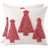 Federa Natalizia XT-APCB240013 - Bianco, 50,8 X 50,8 Cm (Cuscino Quadrato)