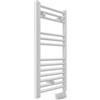 Cortina Scaldasalviette Elettrico, Termoarredo Bagno a 13 Barre con Termostato Analogico, Kit Fissaggio e Liquido Termoconvettore Precaricato, Bianco, 300W, 72 x 40 Centimetri
