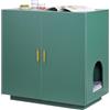 VEVOR Mobile Lettiera per Gatti, per Nascondere Lettiere da 800 mm, Bagno per Gatti in Legno per Interni con Fori di Ventilazione, Mobile per Cuccia a Doppia Anta, Tavolino Laterale
