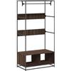 vidaXL Armadio Rovere Marrone 90x50x180 cm in Truciolato, Mobile portaoggetti, Guardaroba, Mobile per Camera da Letto, armadietto portaoggetti
