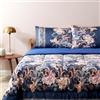 Bassetti Trapunta Matrimoniale Granfoulard Verona in Raso di Cotone cm 260x260 Colore B1 Avio