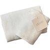 Generic Coppia set asciugamani 1 + 1 viso ed ospite colore a scelta art. LB965B - Liu Jo (Bianco)