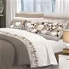 ITALYSWEETHOME Completo Lenzuola Flanella TIROLO GNOMI Cuore Beige Made in Italy (Matrimoniale)