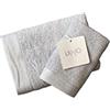 Generic Coppia set asciugamani 1 + 1 viso ed ospite colore a scelta art. LB965B - Liu Jo (Grigio)