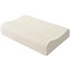 TFDRSEXVD Cuscino in Lattice Naturale al 100%, Cuscino in emulsione di Memoria, Cuscino per Il Contorno del Collo cervicale per Chi Dorme sul Fianco,Flat Type,55x35x8/10cm