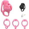 MKGMYGZ Chastity Cage Pene Jaulas De Pene En Bondage Cintura Castità Per Uomo Penis Cage Gabbia Pene Cock Cage Sex Toy Gabbia Castità Per Uomo Gabbia Di Castità Per Uomo (Black)