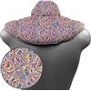 Giraffenland Cuscino del collo, cotone biologico, Psychedelic hearts. Cuscino termico con semi di colza, terapia caldo e freddo