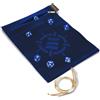 ENHANCE Tappetino per Dadi Roll on a Scroll e Set di 7 Dadi in Acrilico - Custodia in Velluto con 7 Dadi in Acrilico Abbinati, Supporto e Vassoio. Compatibile con D&D e Giochi da Tavolo - Blu