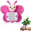 SPERMUOY Farfalla portafortuna, supporto emotivo, regalo di compleanno, Natale, San Valentino, festa della mamma