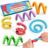 ddLUCK Fidget Toys, bastoncini sensoriali in silicone, testurizzati calmanti, giocattoli sensoriali per bambini con autismo, giocattolo per alleviare l'ansia, giocattolo da viaggio per bambini dai 3 anni in