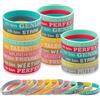 LHOEST 36 braccialetti colorati motivazionali per bambini, in lingua tedesca, per laurea e studi, in silicone con scritte ispiratrici
