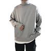 Hamthuit Uomo Maglione Dolcevita Pullover Uomo Maglione Lavorato A Maglia Pullover Casual Streetwear Maglione Allentato, grigio, M