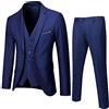 Generisch Camicia per bambini bambino ragazzi primavera solido maniche lunghe pantaloni cappotto gilet abiti 3pc vestiti vestiti bambino ragazzi 62, Blu marino, 15-16 Jahre