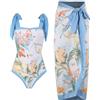 Generico Costume Intero Donna Costumi da Bagno Tankini Costume da Bagno Donna Bikini Tinta Unita Senza Intero con Volant (A,M)