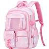Bansusu Zaini per bambini Kawaii per ragazze borse scolastiche borse elementari, B05-rosa, Large, classico