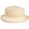 MAYSER Belma Cappello in Canapa Donna - Made The EU da Vacanza di Paglia Primavera/Estate Estate - Taglia Unica Bianco Crema