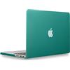 UESWILL Custodia rigida per MacBook Pro (Retina, 13 pollici, fine 2012/2013/2014/inizio 2015), modello A1502 A1425, senza CD-ROM, senza USB-C + panno in microfibra, verde pavone