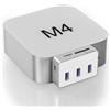 Rytaki Pro Dock compatto per Mac mini M4 | 3 porte USB 3.0 (5 Gbps) + 10 Gbps tipo C | lettore di schede SD/TF | estensione Mac mini M4 Hub